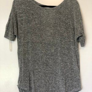 Grey Open-back top